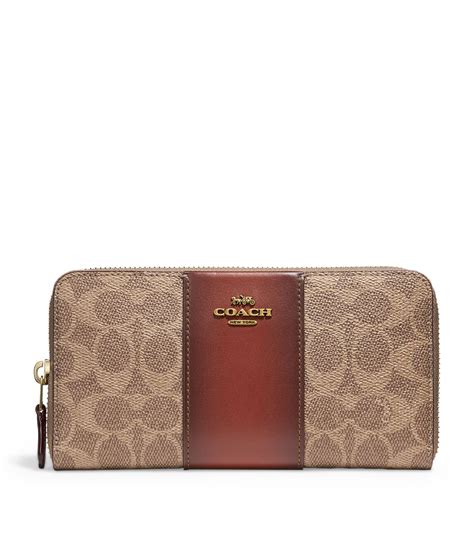 coach canvas wallet.